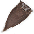Dark Brown Straight Hair Clip In Hair Extensions 7 Pieces/Se - The Best Human Hair Weave and Human Hair Wigs