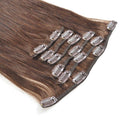 Dark Brown Straight Hair Clip In Hair Extensions 7 Pieces/Se - The Best Human Hair Weave and Human Hair Wigs