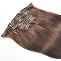 Dark Brown Straight Hair Clip In Hair Extensions 7 Pieces/Se - The Best Human Hair Weave and Human Hair Wigs
