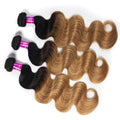 Ombre Color Hair 1B/27 Brazilian Body Wave 3 Bundles - The Best Human Hair Weave and Human Hair Wigs