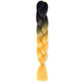 FALEMEI Three Tone Color Crochet Hair Extensions Kanekalon Hair Synthetic Crochet Braids Ombre Jumbo Braiding Hair Extensions