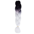 FALEMEI Three Tone Color Crochet Hair Extensions Kanekalon Hair Synthetic Crochet Braids Ombre Jumbo Braiding Hair Extensions