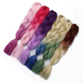 Bulk Hair Ombre expression Braiding Hair Synthetic Extensions Crochet Box Braids Color Hair Jumbo Braids