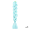 YXCHERISHAIR 24" Synthetic Braiding Hair Extensions Ombre Crochet Braids Yellow Hair Jumbo Braid Box Braids