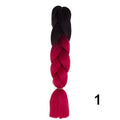 YXCHERISHAIR 24" Synthetic Braiding Hair Extensions Ombre Crochet Braids Yellow Hair Jumbo Braid Box Braids