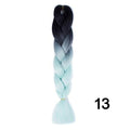 YXCHERISHAIR 24" Synthetic Braiding Hair Extensions Ombre Crochet Braids Yellow Hair Jumbo Braid Box Braids