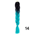 YXCHERISHAIR 24" Synthetic Braiding Hair Extensions Ombre Crochet Braids Yellow Hair Jumbo Braid Box Braids