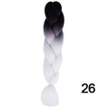 YXCHERISHAIR 24" Synthetic Braiding Hair Extensions Ombre Crochet Braids Yellow Hair Jumbo Braid Box Braids