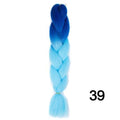 YXCHERISHAIR 24" Synthetic Braiding Hair Extensions Ombre Crochet Braids Yellow Hair Jumbo Braid Box Braids