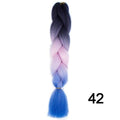 YXCHERISHAIR 24" Synthetic Braiding Hair Extensions Ombre Crochet Braids Yellow Hair Jumbo Braid Box Braids