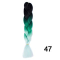 YXCHERISHAIR 24" Synthetic Braiding Hair Extensions Ombre Crochet Braids Yellow Hair Jumbo Braid Box Braids