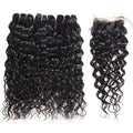 3 Bundles Water Wave Hair With 1 Free Lace Closure - The Best Human Hair Weave and Human Hair Wigs
