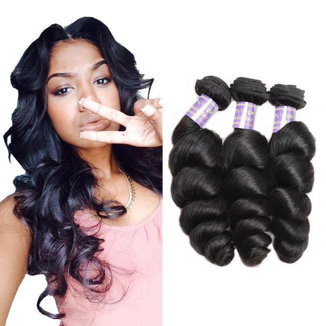 Silk Road Hair 3 Bundles Pack - Loose Wave - The Best Human Hair Weave and Human Hair Wigs