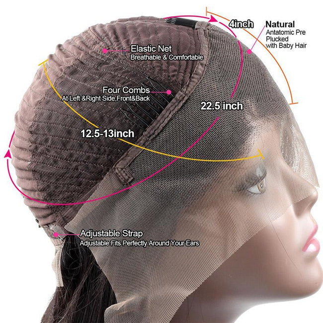 Straight Hair 13*4 Lace Front Wig 10A Grade Virgin Remy Human Hair - The Best Human Hair Weave and Human Hair Wigs