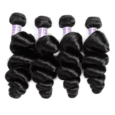 Silk Road Hair 4 Bundles Pack - Loose Wave - The Best Human Hair Weave and Human Hair Wigs
