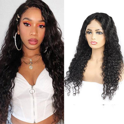 10A Remy Hair Water Wave Wig Transparent 13*4 Lace Front Human Hair Wigs - The Best Human Hair Weave and Human Hair Wigs