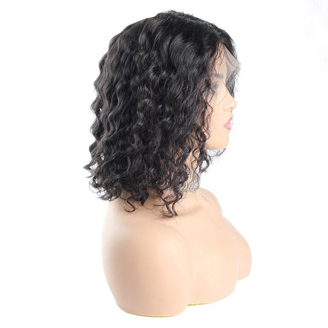13*4 Deep Wave Short Bob Wig Lace Front Human Hair Wigs - The Best Human Hair Weave and Human Hair Wigs