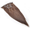 Dark Brown Straight Hair Clip In Hair Extensions 7 Pieces/Se - The Best Human Hair Weave and Human Hair Wigs