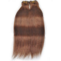 #4 Light Brown Straight Hair Clip In Human Hair Extensions 18-22 Inches 7 Pieces/Set - The Best Human Hair Weave and Human Hair Wigs