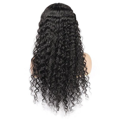 Deep Wave Hair Transparent 13*4 Lace Front Wig 10A Grade Virgin Remy Human Hair - The Best Human Hair Weave and Human Hair Wigs