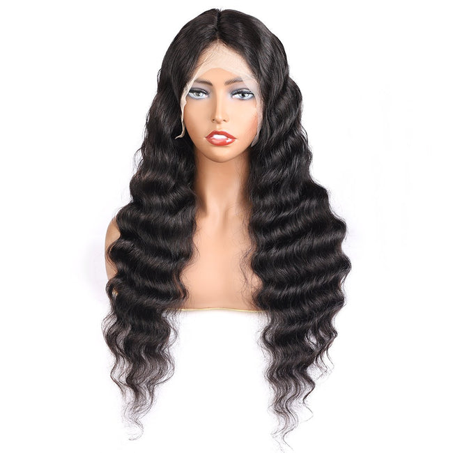 Loose Deep Wave Transparent 13*4 Lace Front Human Hair Wigs - The Best Human Hair Weave and Human Hair Wigs