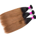Medium Auburn Brown 1B/30 Hair Color Brazilian Straight Human Hair 3 Bundles - The Best Human Hair Weave and Human Hair Wigs