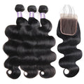 3 Bundles Body Wave Hair With 1 Free Lace Closure - The Best Human Hair Weave and Human Hair Wigs