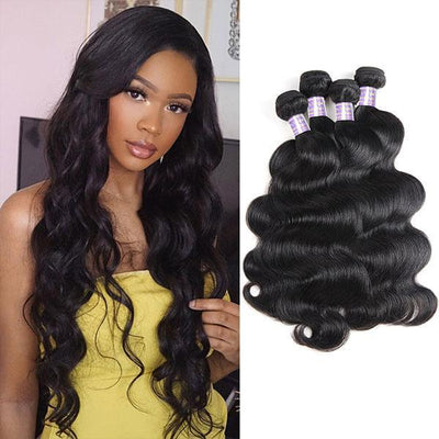 Silk Road Hair 4 Bundles Pack - Body Wave - The Best Human Hair Weave and Human Hair Wigs