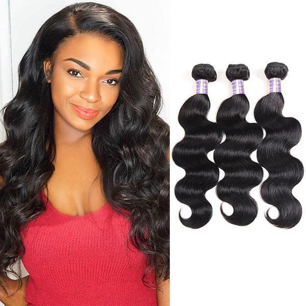 Silk Road Hair 3 Bundles Pack - Body Wave - The Best Human Hair Weave and Human Hair Wigs