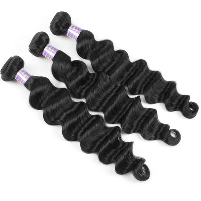 Silk Road Hair 3 Bundles Pack - Loose Deep Wave - The Best Human Hair Weave and Human Hair Wigs