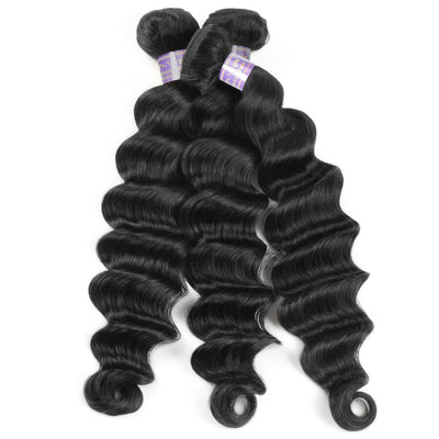 Silk Road Hair 3 Bundles Pack - Loose Deep Wave - The Best Human Hair Weave and Human Hair Wigs