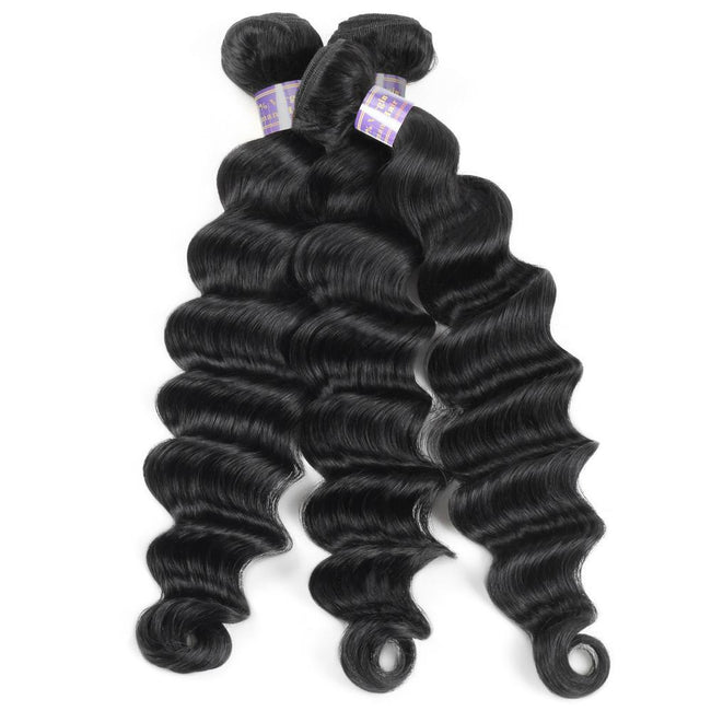 Silk Road Hair 3 Bundles Pack - Loose Deep Wave - The Best Human Hair Weave and Human Hair Wigs