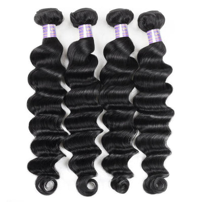 Silk Road Hair 4 Bundles Pack - Loose Deep Wave - The Best Human Hair Weave and Human Hair Wigs