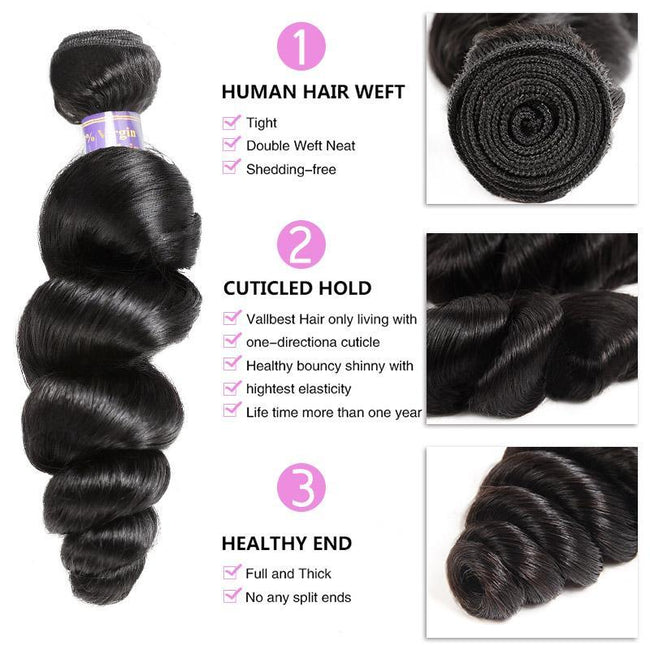 Silk Road Hair Loose Wave Virgin Human Hair - The Best Human Hair Weave and Human Hair Wigs