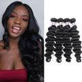 Silk Road Hair 4 Bundles Pack - Loose Deep Wave - The Best Human Hair Weave and Human Hair Wigs