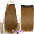 TOPREETY Heat Resistant B5 Synthetic Fiber 24" 60cm 120gr Straight 5 clips on clip in hair Extensions 90 colors available
