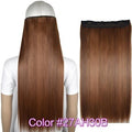 TOPREETY Heat Resistant B5 Synthetic Fiber 24" 60cm 120gr Straight 5 clips on clip in hair Extensions 90 colors available