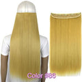 TOPREETY Heat Resistant B5 Synthetic Fiber 24" 60cm 120gr Straight 5 clips on clip in hair Extensions 90 colors available