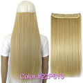 TOPREETY Heat Resistant B5 Synthetic Fiber 24" 60cm 120gr Straight 5 clips on clip in hair Extensions 90 colors available