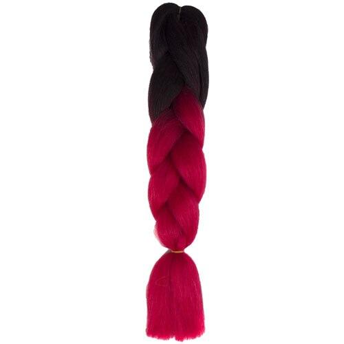 FALEMEI Three Tone Color Crochet Hair Extensions Kanekalon Hair Synthetic Crochet Braids Ombre Jumbo Braiding Hair Extensions