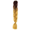 FALEMEI Three Tone Color Crochet Hair Extensions Kanekalon Hair Synthetic Crochet Braids Ombre Jumbo Braiding Hair Extensions