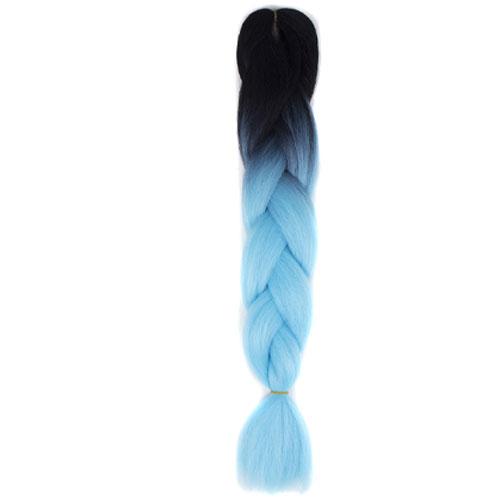 FALEMEI Three Tone Color Crochet Hair Extensions Kanekalon Hair Synthetic Crochet Braids Ombre Jumbo Braiding Hair Extensions