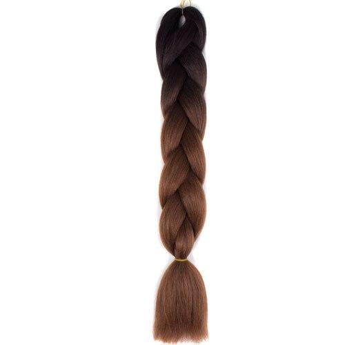 FALEMEI Three Tone Color Crochet Hair Extensions Kanekalon Hair Synthetic Crochet Braids Ombre Jumbo Braiding Hair Extensions