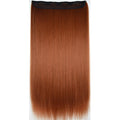 TOPREETY Heat Resistant B5 Synthetic Hair Fiber 28" 70cm 130gr Straight 5 Clips on clip in Hair Extensions 30 Colors Available