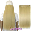 TOPREETY Heat Resistant B5 Synthetic Hair Fiber 28" 70cm 130gr Straight 5 Clips on clip in Hair Extensions 30 Colors Available
