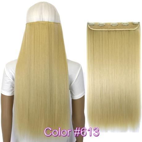 TOPREETY Heat Resistant B5 Synthetic Hair Fiber 28" 70cm 130gr Straight 5 Clips on clip in Hair Extensions 30 Colors Available