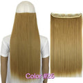 TOPREETY Heat Resistant B5 Synthetic Hair Fiber 28" 70cm 130gr Straight 5 Clips on clip in Hair Extensions 30 Colors Available