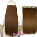 TOPREETY Heat Resistant B5 Synthetic Hair Fiber 28" 70cm 130gr Straight 5 Clips on clip in Hair Extensions 30 Colors Available