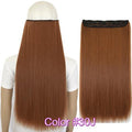TOPREETY Heat Resistant B5 Synthetic Hair Fiber 28" 70cm 130gr Straight 5 Clips on clip in Hair Extensions 30 Colors Available