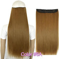 TOPREETY Heat Resistant B5 Synthetic Hair Fiber 28" 70cm 130gr Straight 5 Clips on clip in Hair Extensions 30 Colors Available
